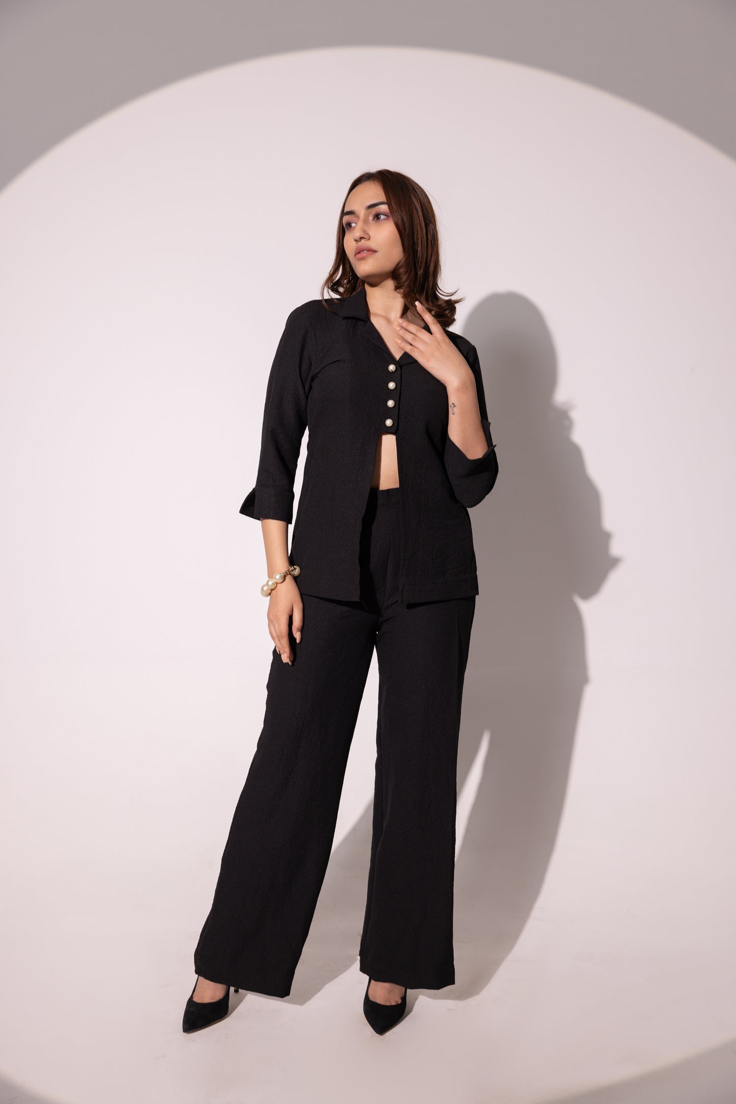 Chloe Bubble Pearl Co-ord Set