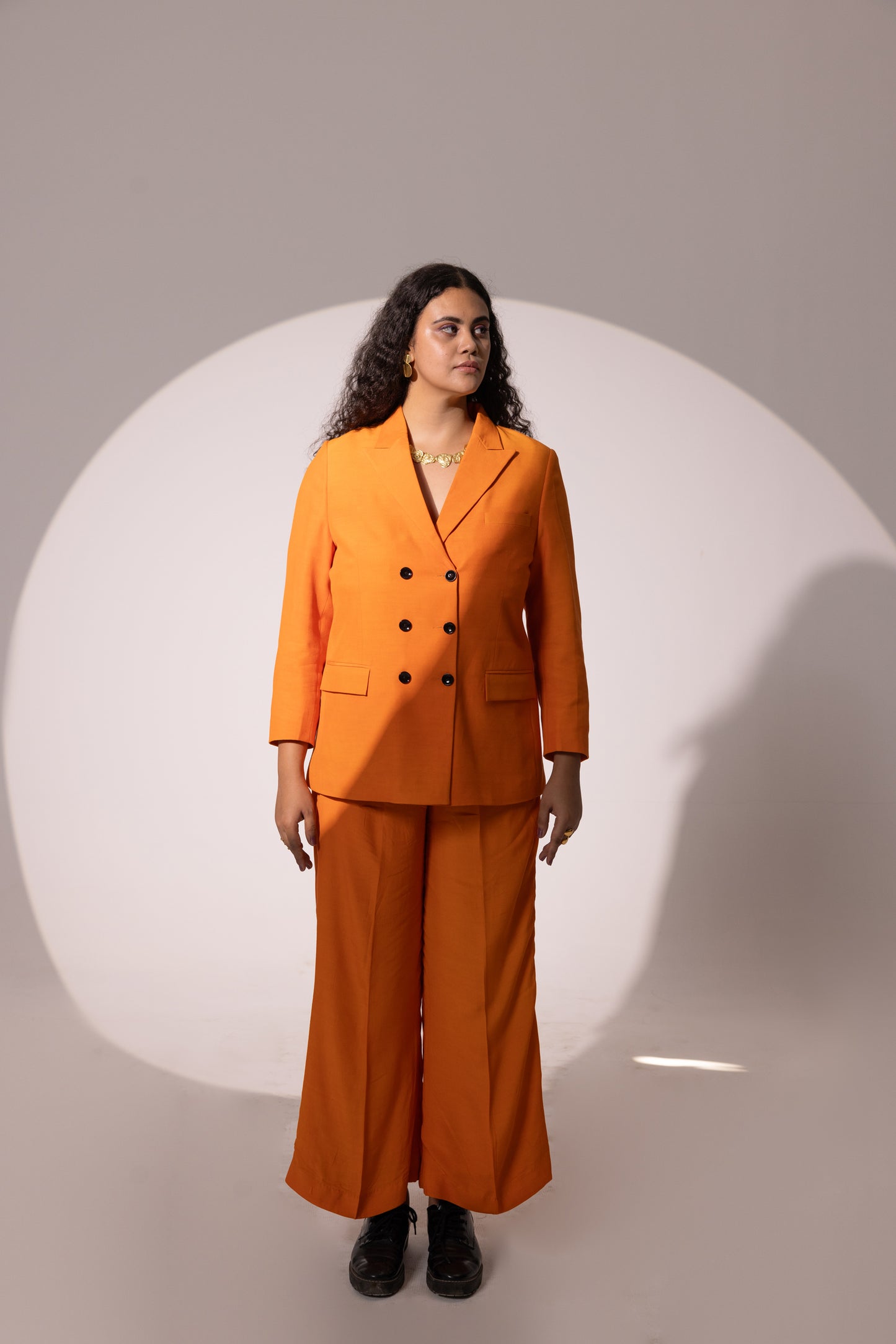 Lily Orange Blazer Set