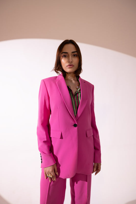 Zoey Pink Blazer Set