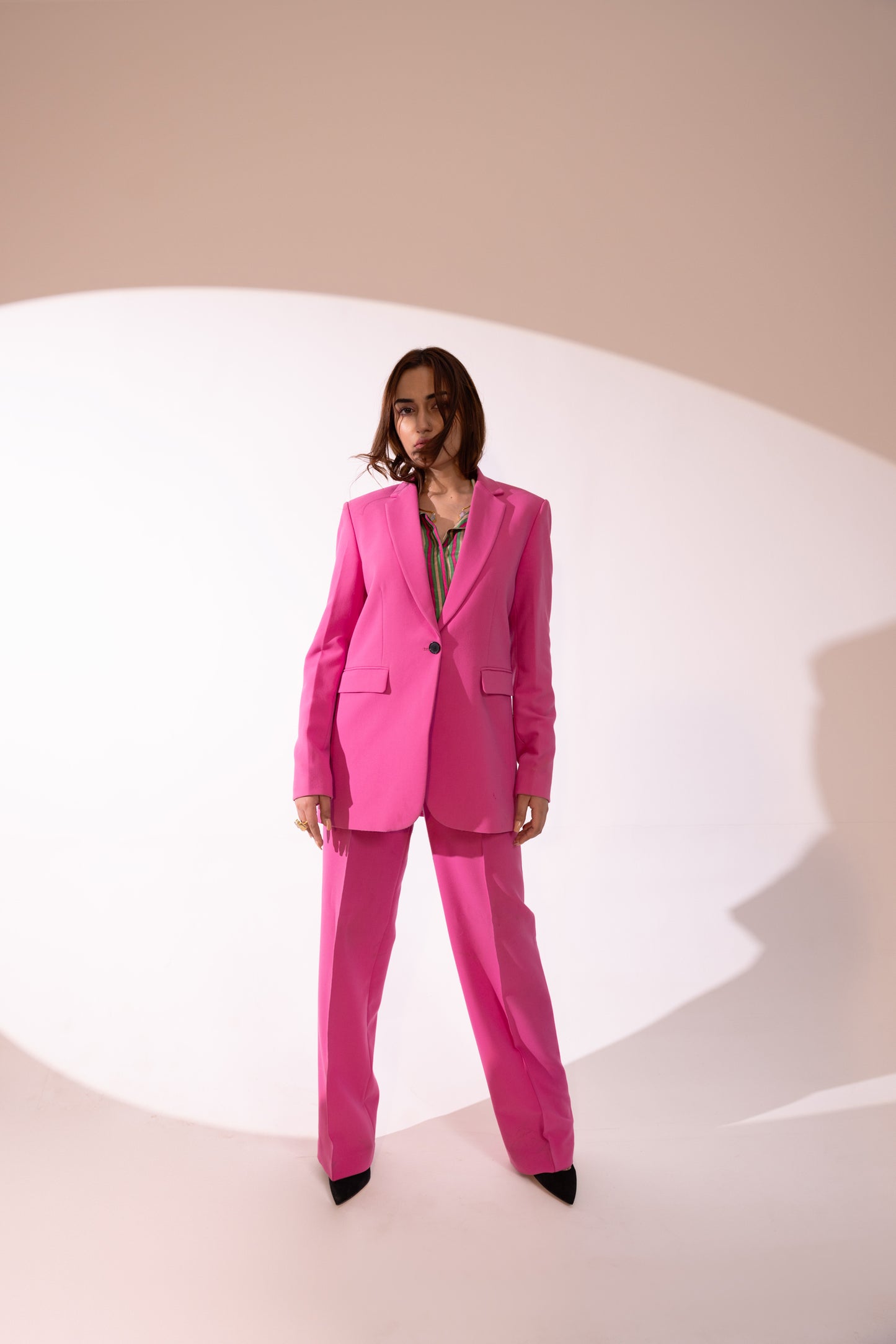 Zoey Pink Blazer Set