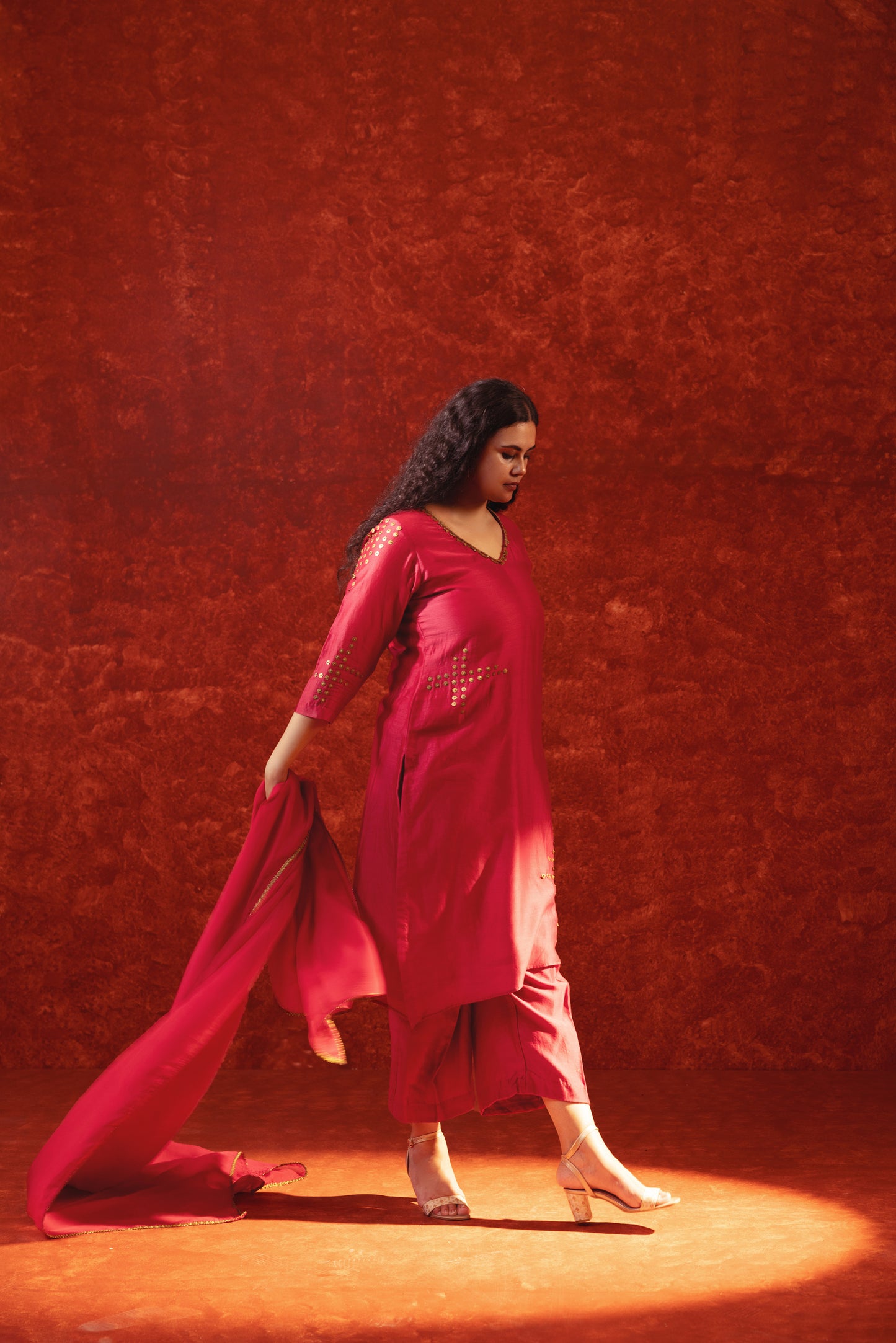 CHANDERI HASHTAG SUIT