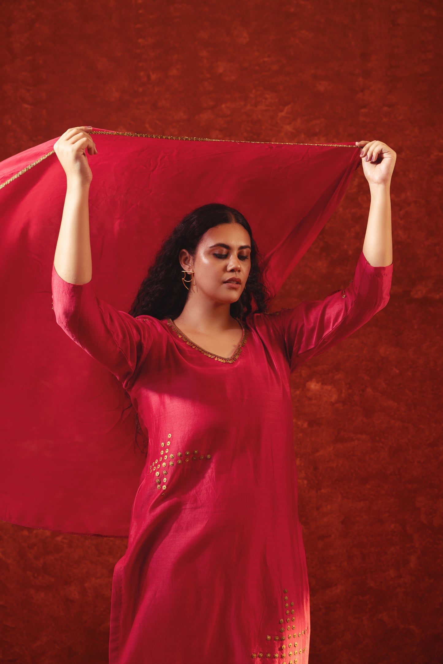 CHANDERI HASHTAG SUIT