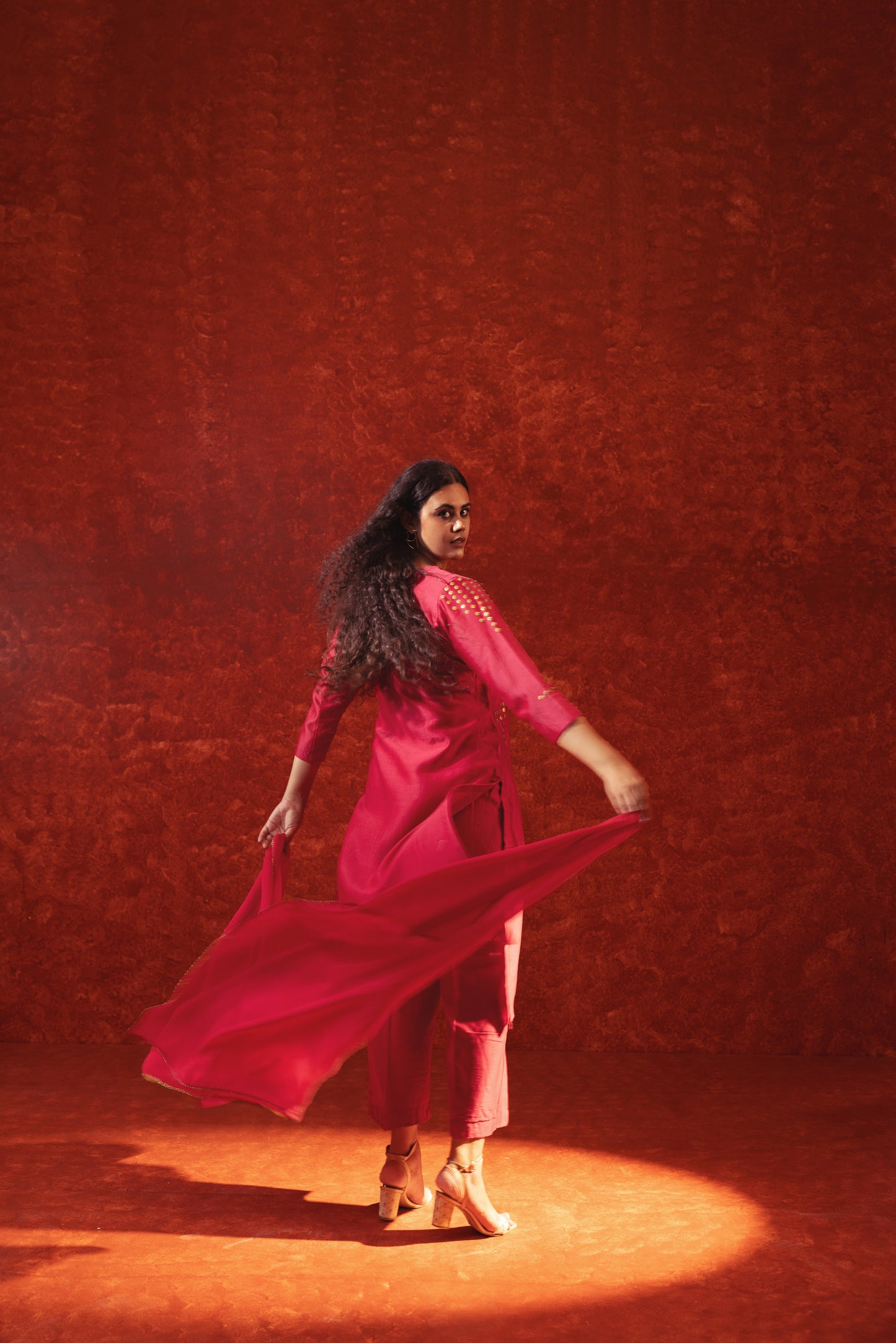 CHANDERI HASHTAG SUIT