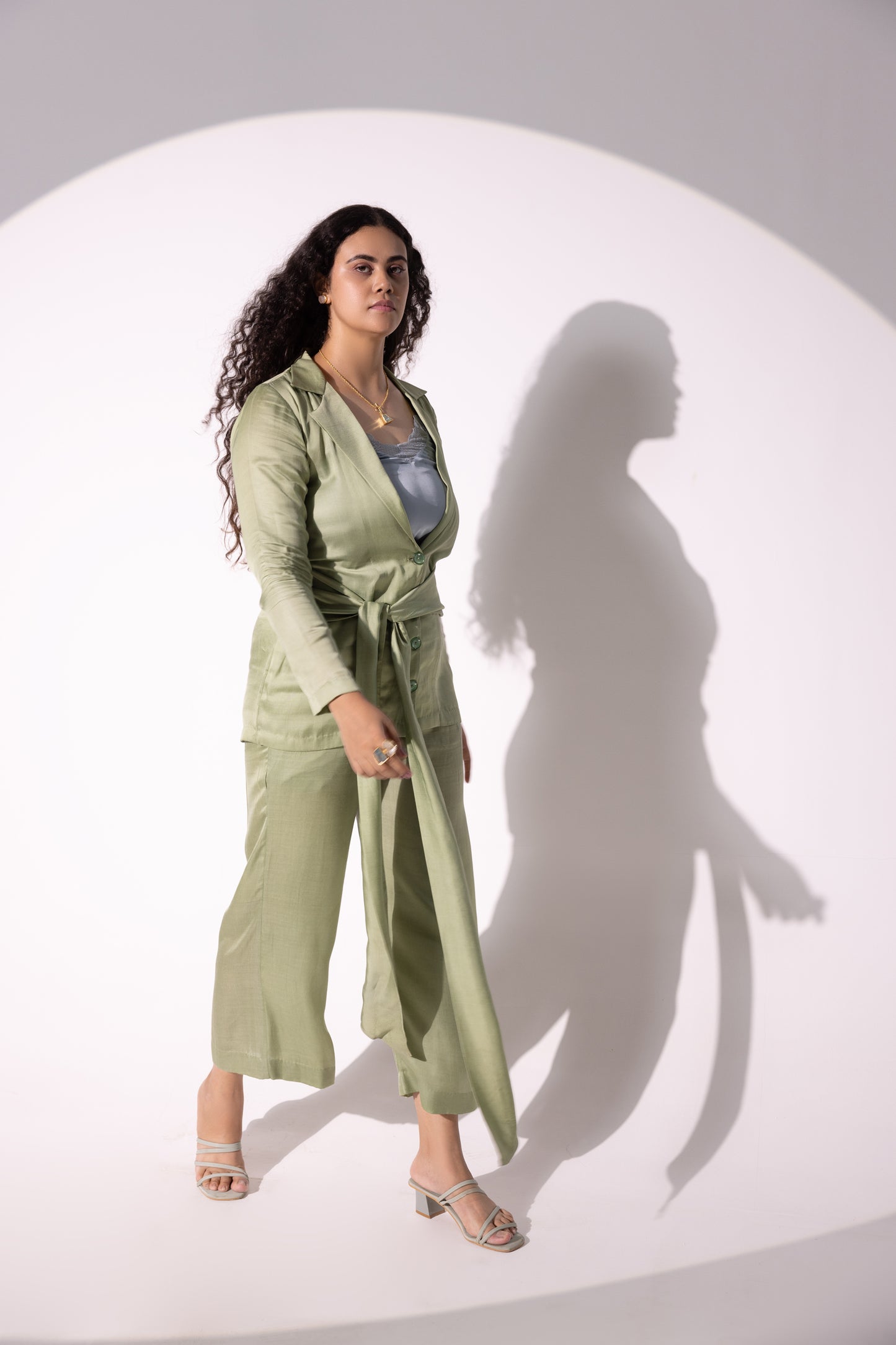 Olivia Moss Satin Tie Co-ord Set