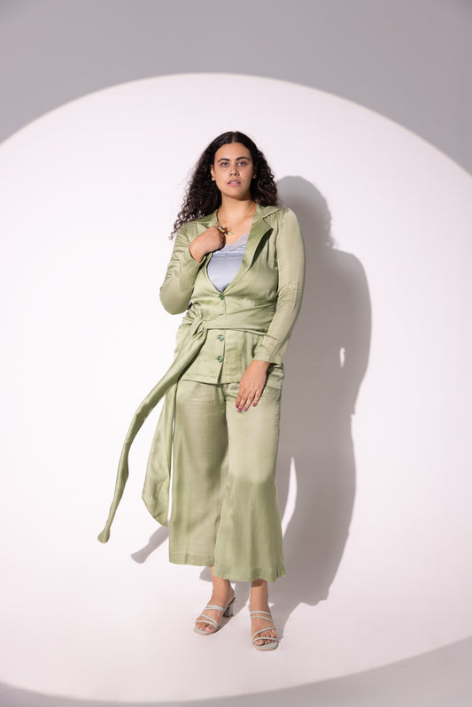 Olivia Moss Satin Tie Co-ord Set