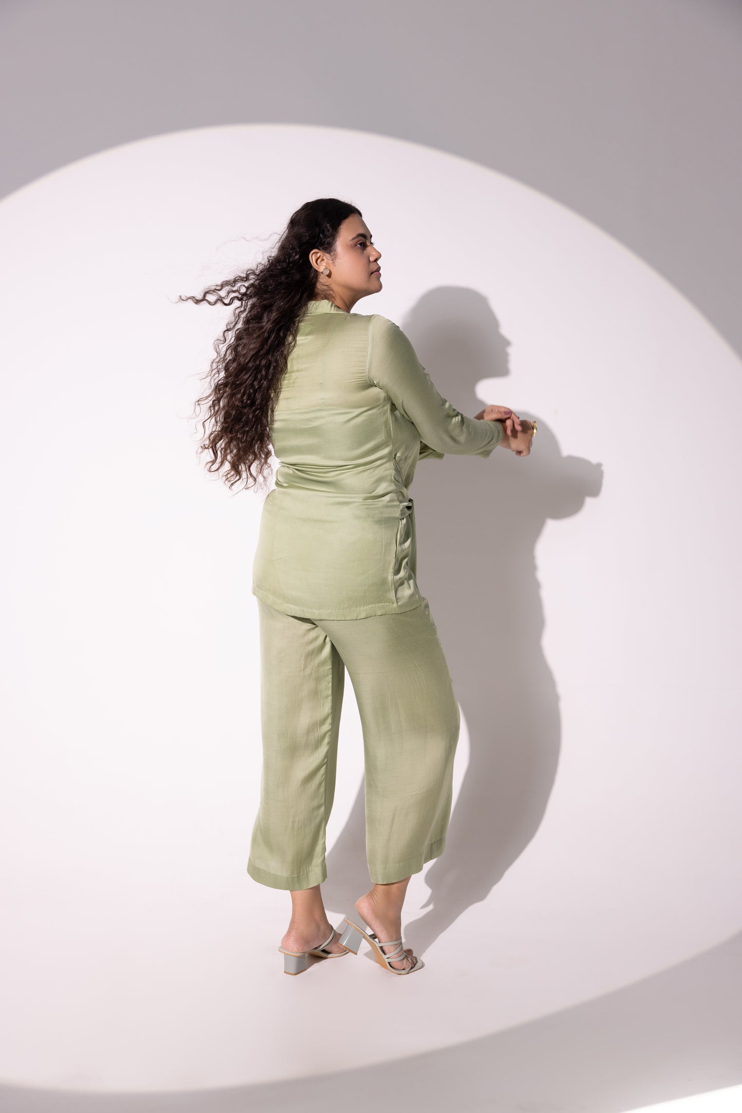 Olivia Moss Satin Tie Co-ord Set