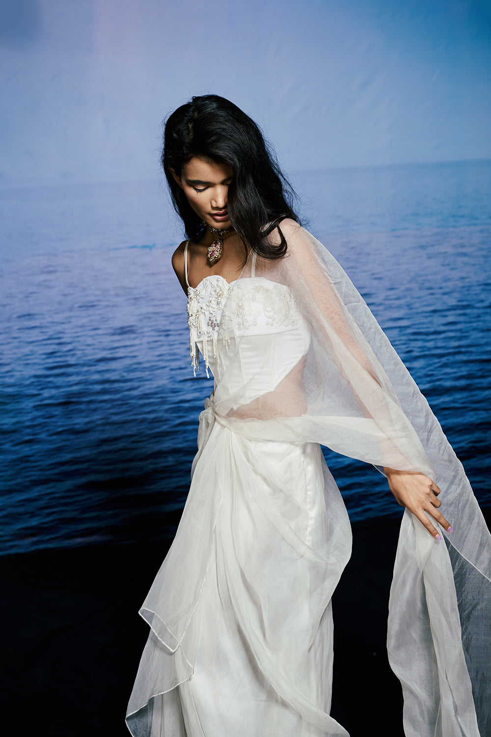 Ocean Whisper Drape