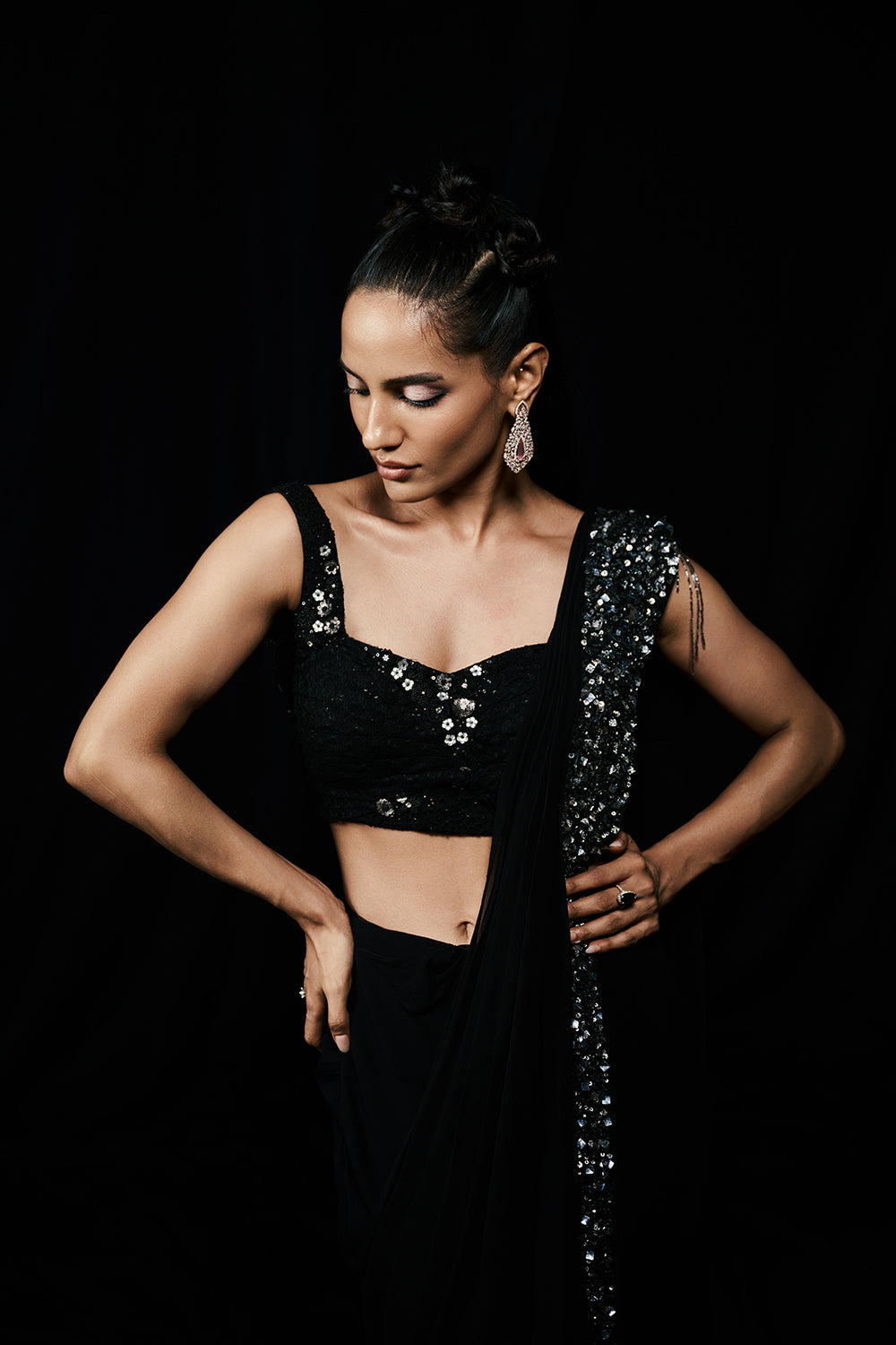 Obsidian Muse Drape
