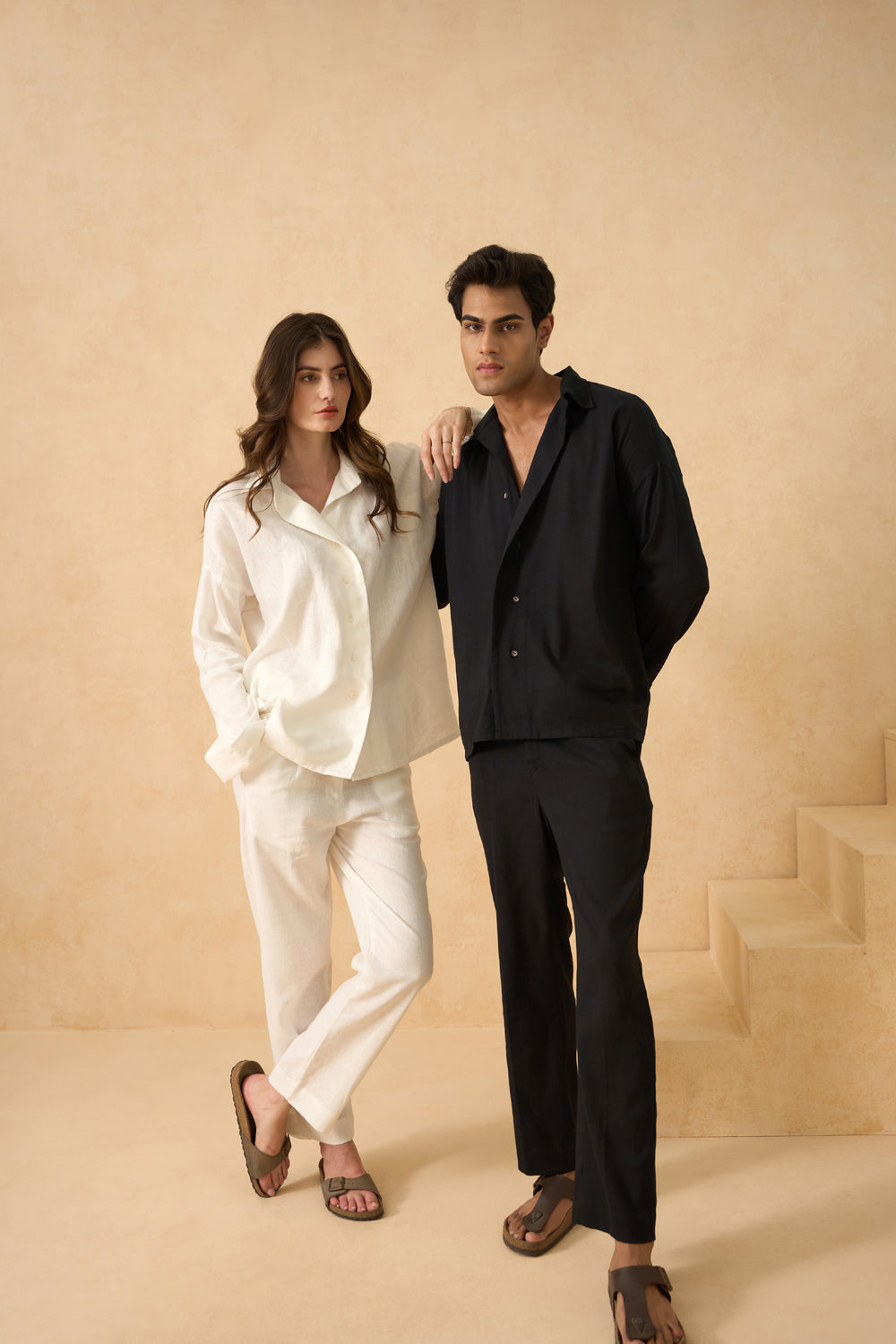 Coconut Veil Pure Linen Pants