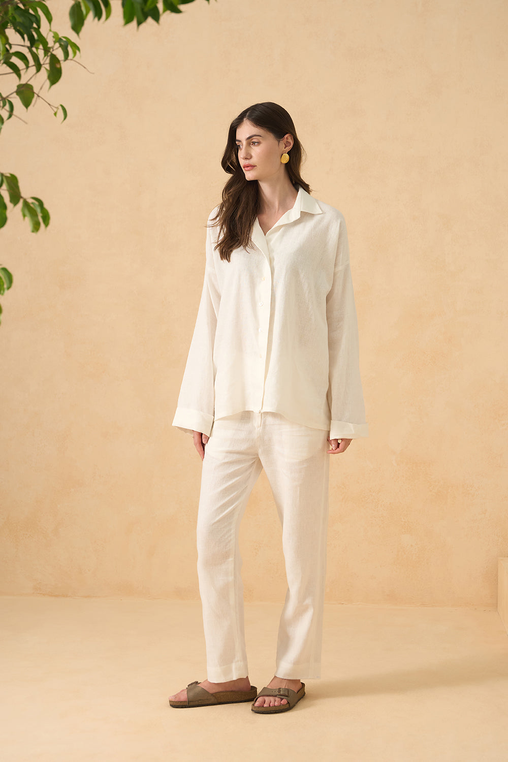 Coconut Veil Pure Linen Co-ord