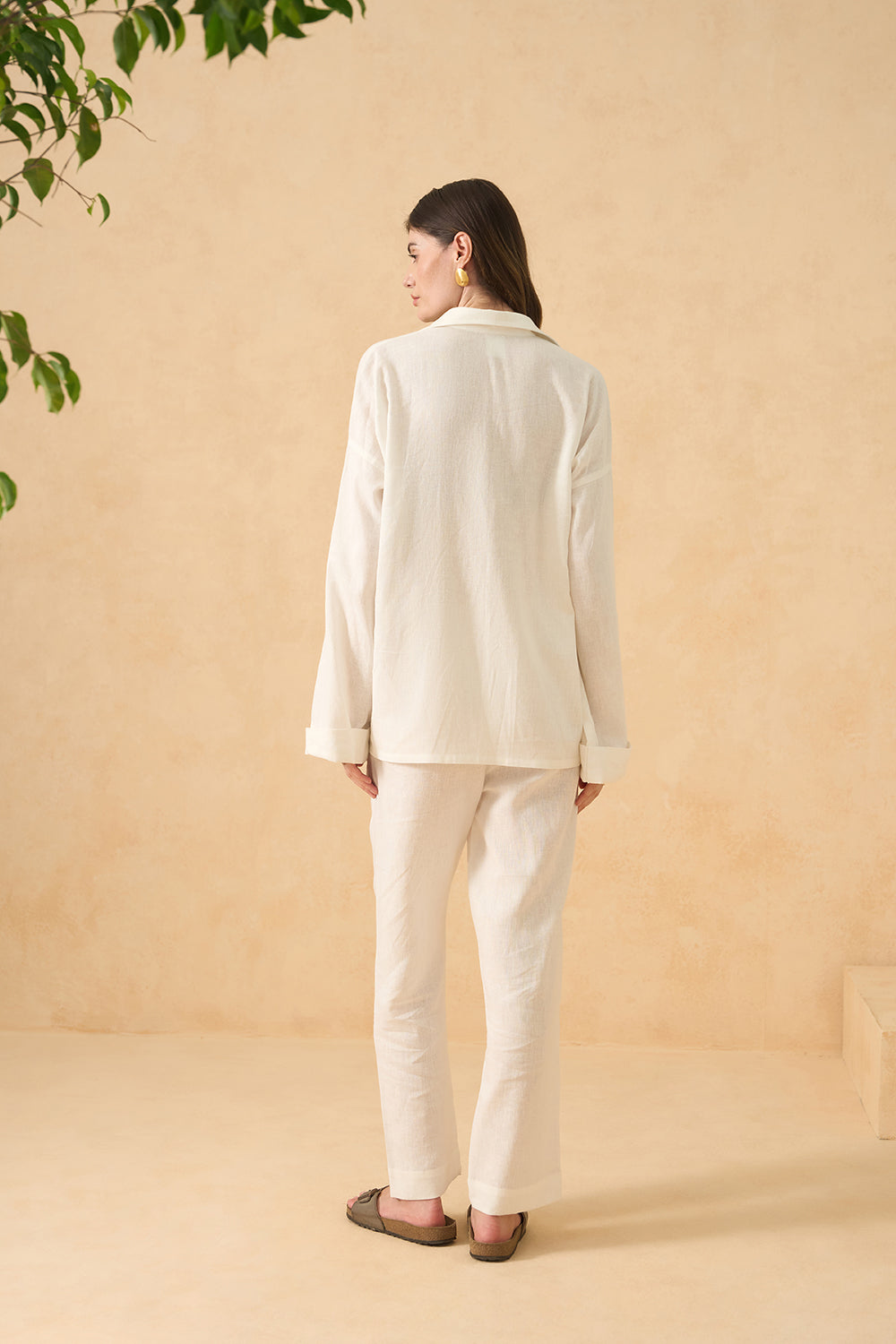 Coconut Veil Pure Linen Pants
