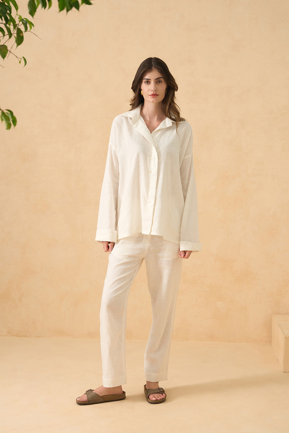 Coconut Veil Pure Linen Co-ord
