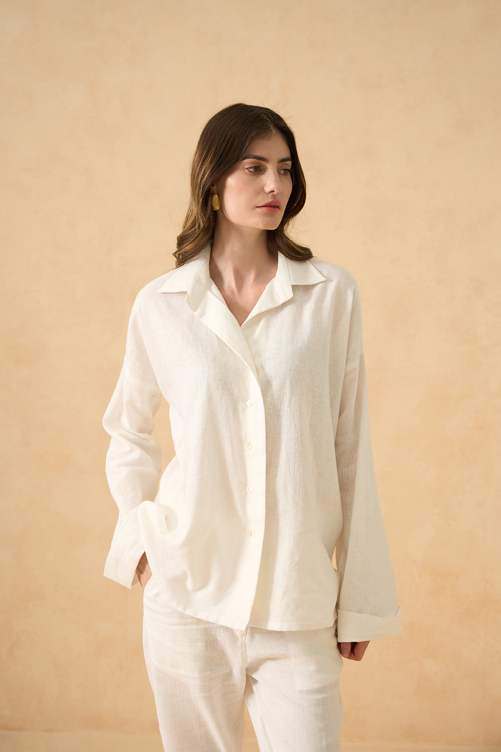 Coconut Veil Pure Linen Co-ord