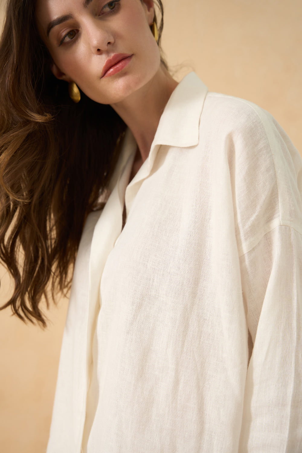 Coconut Veil Pure Linen Shirt