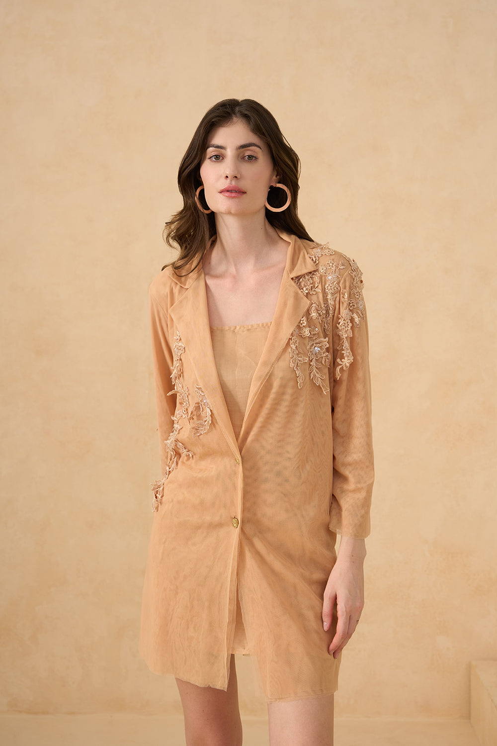 Gunjan Ladha in Golden Mirage Dress