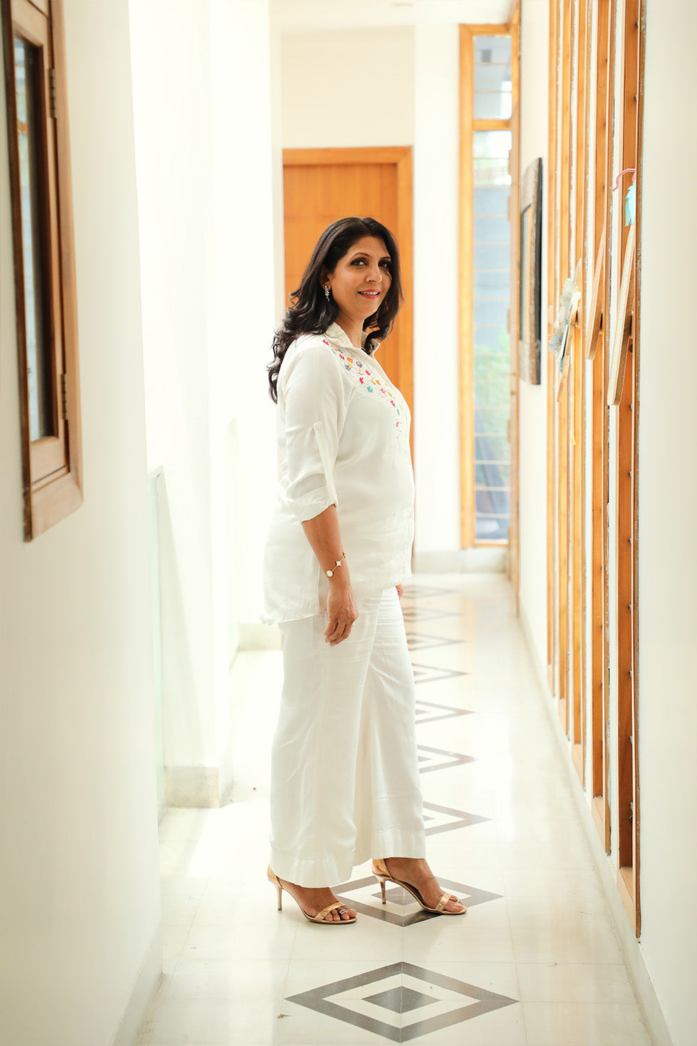 All Day Teressa Set White Co-ord Set