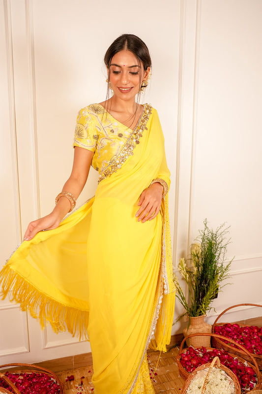 Lemon-ish Saree